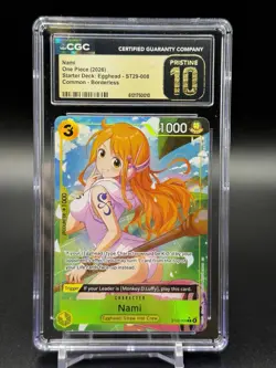 Nami (Full Art) ST29-008 Starter Deck 29: Egghead Foil Alt Art CGC Prestine 10 - Image 1