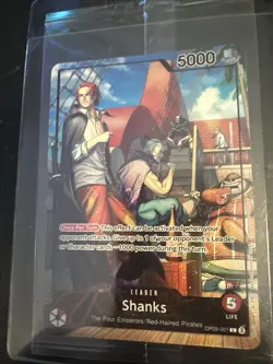 Shanks (2025 PSA Magazine Promo) OP09-001 One Piece Promotion Cards Foil SEALED - Image 2