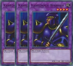 Yugioh - Karbonala Warrior x 3 - 1st Edition NM - Free Holographic Card - Image 1