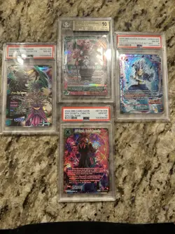 Bandai Dragon Ball Super Card Game Graded 4 slabs lot - Image 1