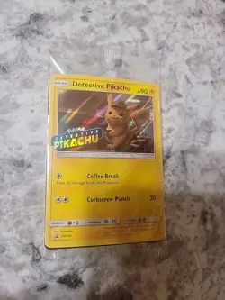 Detective Pikachu SM190 Black Star Promo Holo Card - Image 1