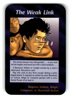 The Weak Link Card Unlimited INWO Illuminati New World Order Game LP - Image 1