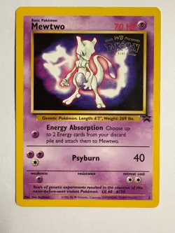 Mewtwo 03/53 Wotc Movie Promo Pokemon Card - Image 1