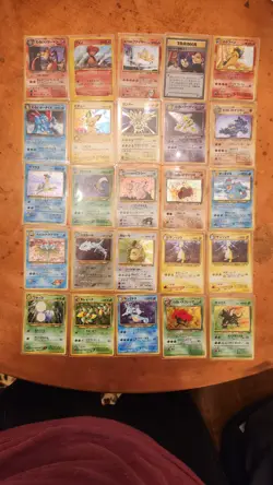 Huge Vintage Japanese Pokemon Holo Lot 25 Cards, Dark Charizard, Neo Genesis! - Image 1