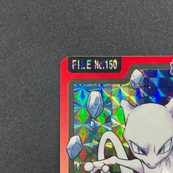 [No Import Duty (US)] Mewtwo No. 150 Bandai Carddass 1997 Prism Pokemon Card - Image 3