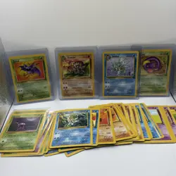 1999 Pokemon TCG Fossil Base Set Vintage Cards lot of 42 ALL MP - Image 1
