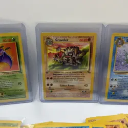 1999 Pokemon TCG Fossil Base Set Vintage Cards lot of 42 ALL MP - Image 2
