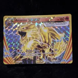 Pokemon Arcanine BREAK Promo Full Art Holo XY XY180 160 HP Turbo Flame - Image 2