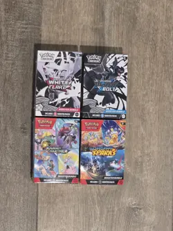 Pokemon TCG Black Bolt White Flare Journey Surging Booster Bundle (Set of 4) - Image 1