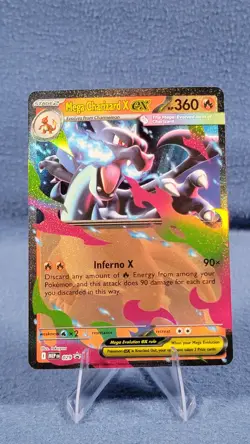 Mega Charizard x ex 029 Black Star Promo NM Pokemon ME: Mega Evolution - Image 1