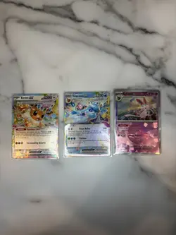 Pokemon Prismatic Lot Eevee EX Glaceon EX Sylveon Pokeball Holo - Image 1