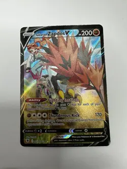 Pokemon TCG English Card Astral Radiance Galarian Zapdos V Gallery TG19/TG30 - Image 1