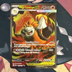 Pokemon TCG - Mega Camerupt ex 156/132 Me01: Mega Evolution Holo Full Art - Image 1
