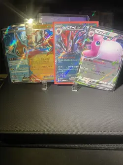 Pokemon Lot Of 4 Ex. Japanese. NM. Includes 1 Full Art And One Mega. - Image 1