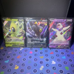 Pokemon TCG V Cards Lot of 3 - Celebi, Umbreon, Hisuian Typhlosion LP - Image 1