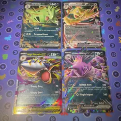 Pokemon Ex Double Rare Pokemon EX lot of 4 cards. See Pic NM - Image 1