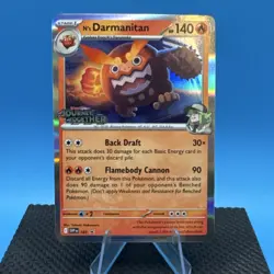 Pokemon N's Darmanitan 181 Prerelease Promo Holo Stage 1 Scarlet & Violet Card - Image 1