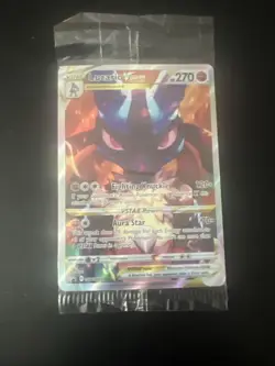 Pokemon TCG Lucario VSTAR SWSH291 Black Star Promo Full Art SEALED - Image 1