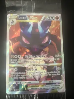 Pokemon TCG Lucario VSTAR SWSH291 Black Star Promo Full Art SEALED - Image 2
