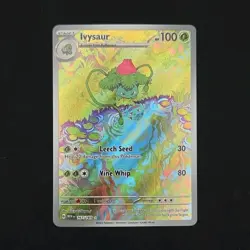 Pokemon TCG Ivysaur 167/165 Scarlet & Violet 151 Illustration Rare Full Art Holo - Image 1