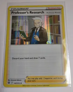 Pokemon PROFESSOR'S RESEARCH 147/172 - Brilliant Stars - RARE HOLO - MINT - Image 1