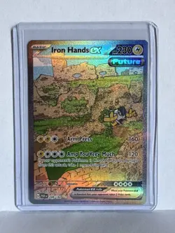 2023 Pokemon Iron Hands ex SIR 248/182 PAR Paradox Rift NM - Image 1