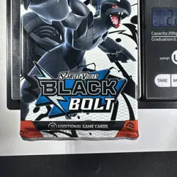22.93g Pokemon TCG SV 10.5 Black Bolt Booster Pack Sealed! - Image 2