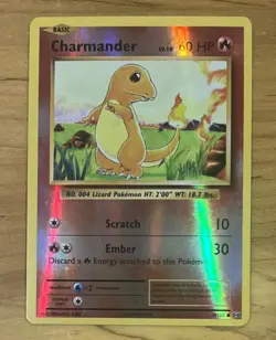 CHARMANDER 2016 POKEMON XY EVOLUTIONS COMMON REVERSE HOLO 9/108 - Image 1