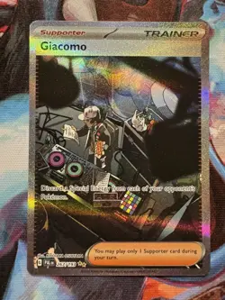 Pokemon TCG Giacomo 267/193 Special Illustration Rare – Paldea Evolved – NM - Image 1