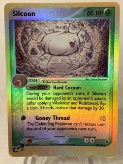 The Pokemon Company Silcoon 43/109 EX Ruby & Sapphire Reverse Holo Uncommon - Image 1
