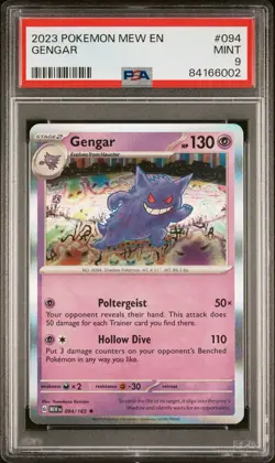 2023 POKEMON MEW EN-151 GENGAR 094 PSA 9 MINT - Image 1