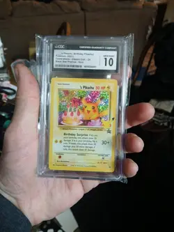 CGC 10 GEM MINT Pokemon Birthday Pikachu Celebrations Classic Collection #24 - Image 1