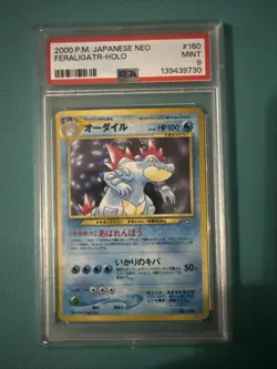 Pokemon PSA 9 Feraligatr 160 Neo Genesis Japanese Holo Rare - Image 1