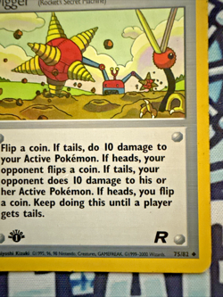 First Edition Digger (Rocket's Secret Machine) #75/82 - Pokemon Team Rocket - Image 4