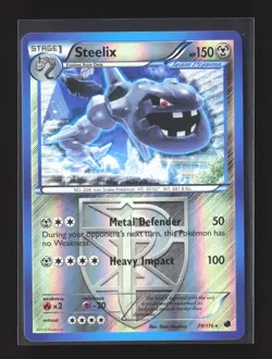 Pokemon Plasma Freeze #79/116 Rare Reverse Holo Steelix (Team Plasma) - Image 1
