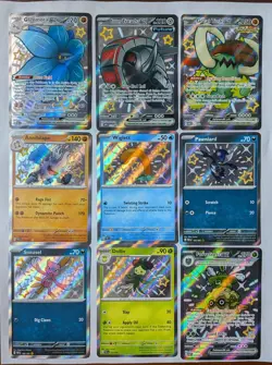 Pokemon Paldean Fates Full Art Shiny Lot Holos - Image 1