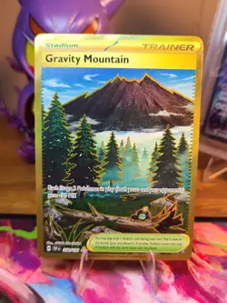Gravity Mountain 250/191 Surging Sparks Pokemon English Gold Hyper Rare 2024 - Image 1