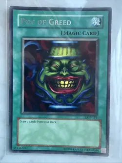Yu-gi-oh! The Legend of Blue Eyes White Dragon LOB-119 Pot of Greed NM - Image 3