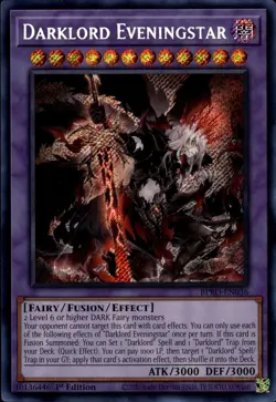 Yu-Gi-Oh! Darklord Eveningstar Secret Rare BPRO-EN036 - Image 1