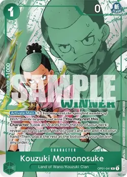 Kouzuki Momonosuke (Winner Pack Vol. 7) OP01-041 - One Piece Promos (OP-PR) NM - Image 1