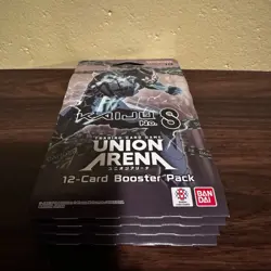 Union Arena TCG Kaiju No 8 Sleeved Booster Pack Lot Of 4! Brand New! - Image 4