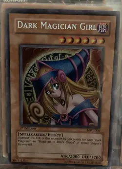 Yugioh Card Dark Magician Girl MFC-000 1st Edition Secret Rare 1996 Edition - Image 3