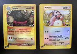 Pokemon Reverse Holo Card Lot Miltank Aquapolis Golem Expedition NM - Image 1