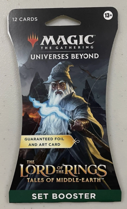 Magic the Gathering Lord of the Rings 12-Card Sleeved Booster Pack Free Shipping - Image 1