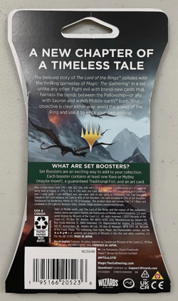 Magic the Gathering Lord of the Rings 12-Card Sleeved Booster Pack Free Shipping - Image 2