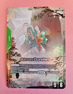 GUNDAM CARD GAME GD03-018 ALTRON GUNDAM (LR+) FOIL CARD - STEEL REQUIEM - Image 1