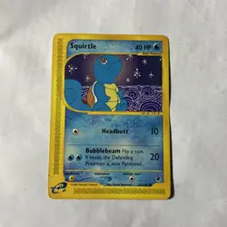 Pokemon Squirtle TCG Expedition Base Set Card 132/165 Regular Common - Image 1