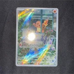 POKEMON TCG - CHARMANDER 044 SCARLET & VIOLET PROMO HOLO CARD - Image 1