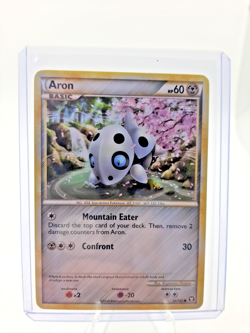 Aron 56/102 HGSS Triumphant Regular Common Pokemon Card TCG Trading Card Game - Image 1