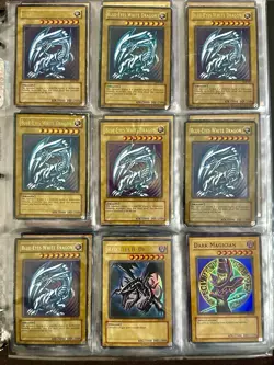 Yu-Gi-Oh! album 231 vintage and modern mix from near mint to damage cards - Image 1